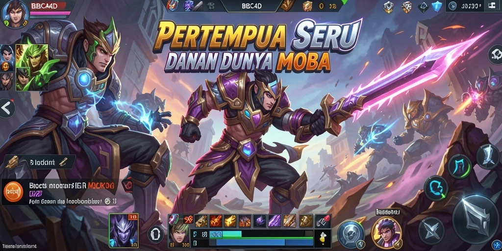 Gameplay seru dan intens di arena MOBA BBCA4D.
