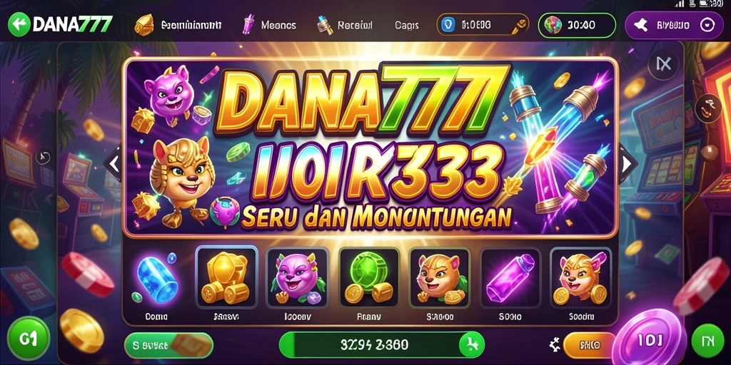 Tampilan gameplay Slot yang menarik dalam DANA777.