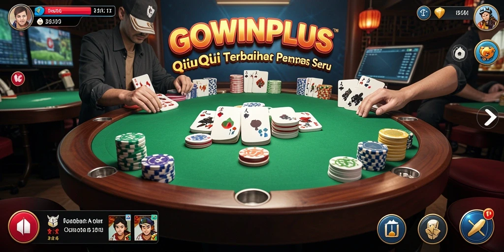 Screenshot yang menampilkan gameplay seru QiuQiu di GOWINPLUS.