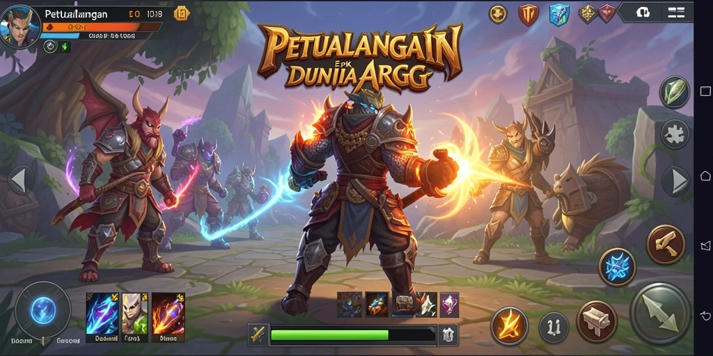 Tampilan menakjubkan dalam aksi gameplay ID098 ARPG.