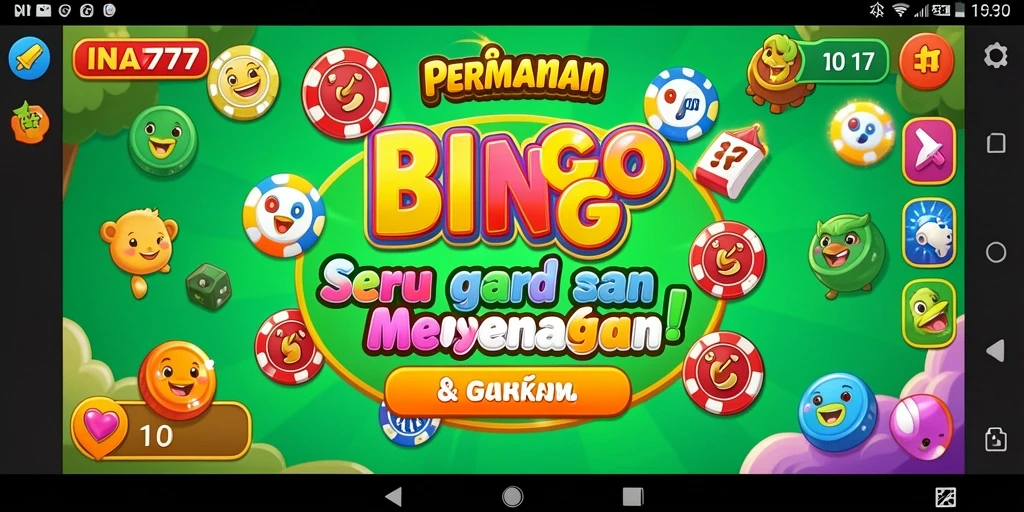 Tampilan gameplay seru dari INA777 dengan interaksi Bingo yang mendebarkan.