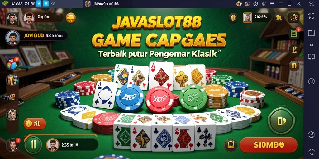 Tampilan gameplay seru Gaple di JAVASLOT88