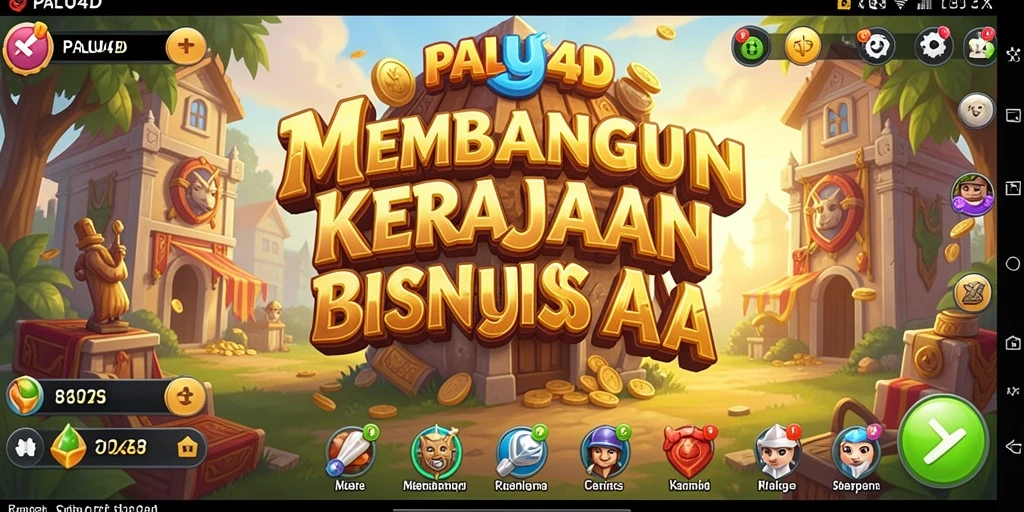 Tampilan gameplay PALU4D yang menampilkan pembangunan bisnis yang menarik.