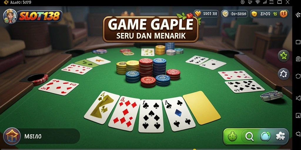 Screenshot gameplay SLOT138 menunjukkan keseruan bermain Gaple.